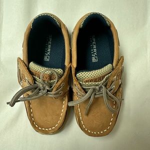 Boys Sperry Slip On Shoes Loafers Tan Size 9